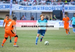 欧洲杯2024全家福,欧洲杯24强全家福