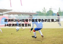 欧洲杯2024在哪个国家举办的比赛,2024欧洲杯百度百科