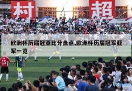 欧洲杯历届冠亚比分盘点,欧洲杯历届冠军亚军一览