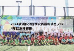 2024欧洲杯分组情况表最新消息,2024年欧洲杯赛程