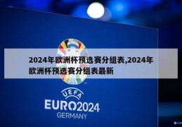 2024年欧洲杯预选赛分组表,2024年欧洲杯预选赛分组表最新