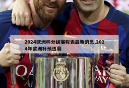 2024欧洲杯分组赛程表最新消息,2024年欧洲杯预选赛