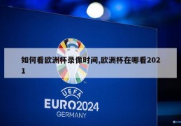 如何看欧洲杯录像时间,欧洲杯在哪看2021